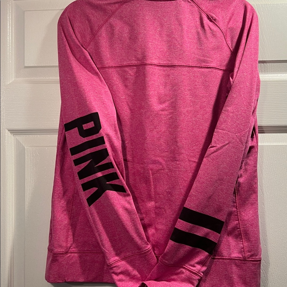 TWO Victoria’s Secret PINK Pullover Jacket 3/4 zip Size Large - Picture 4 of 11
